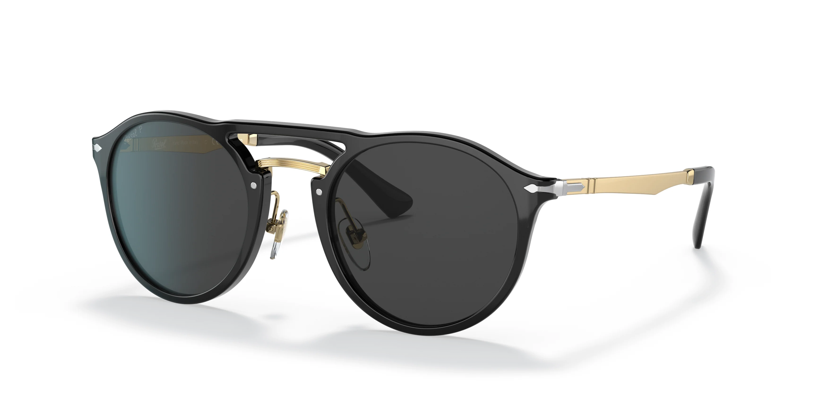 PO3264S Gold/Polarized Dark Black/Polarized Standard