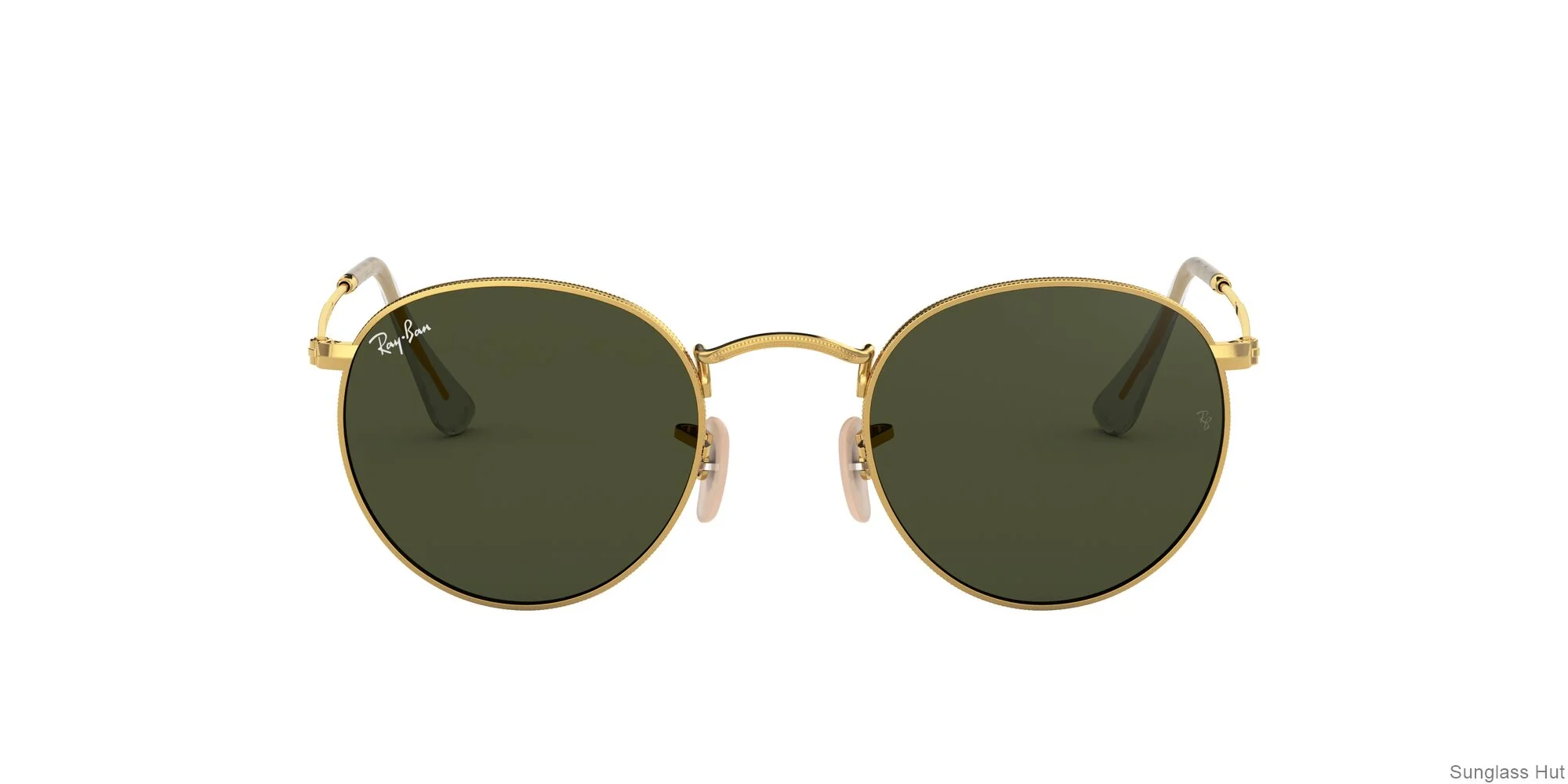 RB3447 Ray-Ban Round Metal Gold/Dark Green S - Image 2