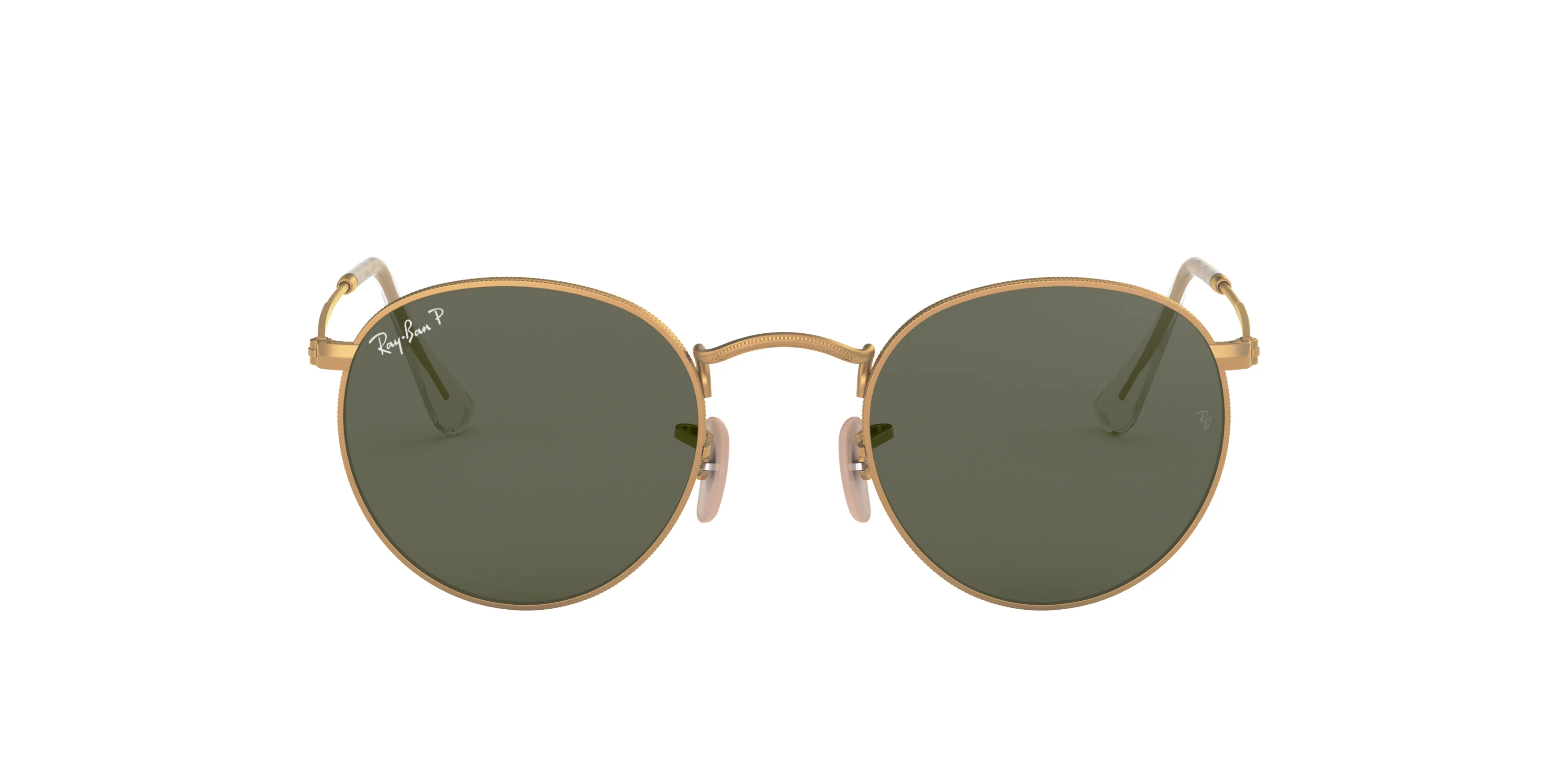 RB3447 Ray-Ban ROUND METAL Gold/Green S - Image 2