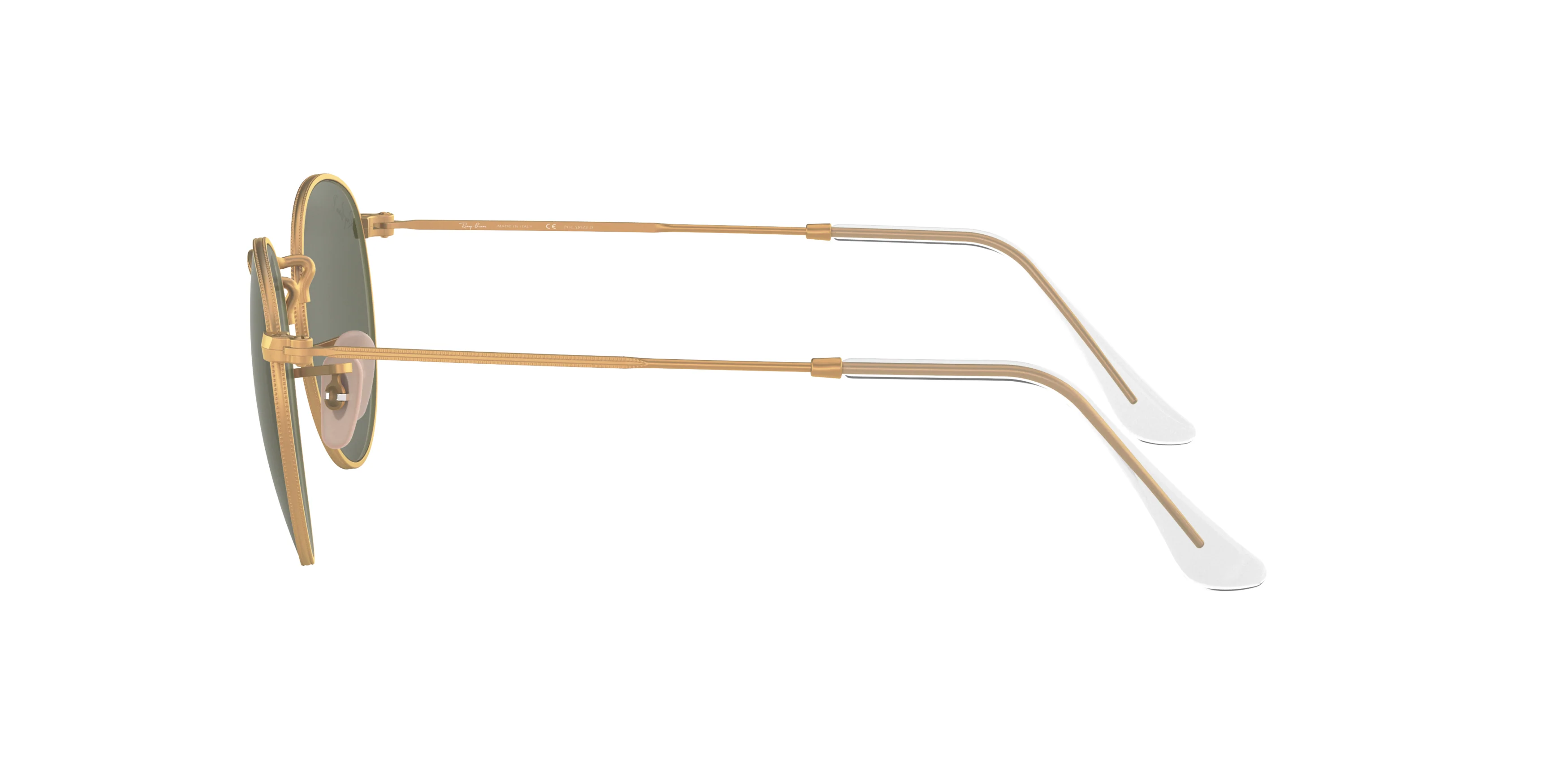 RB3447 Ray-Ban ROUND METAL Gold/Green S - Image 3