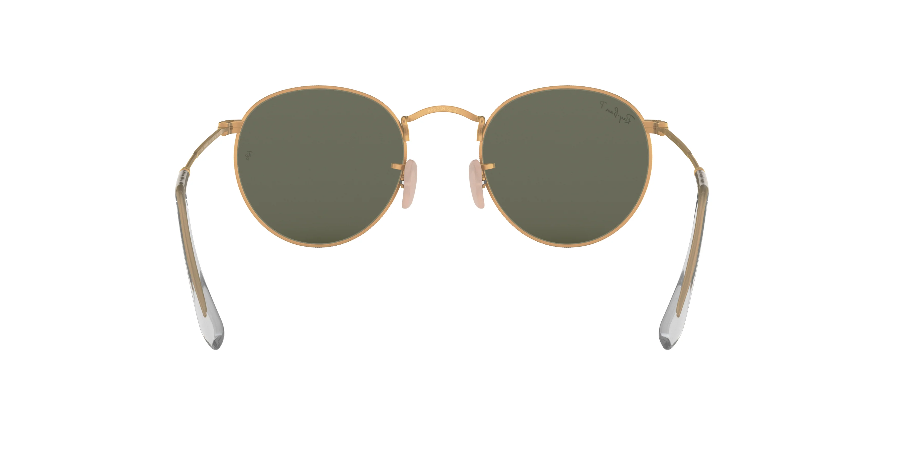 RB3447 Ray-Ban ROUND METAL Gold/Green S - Image 4