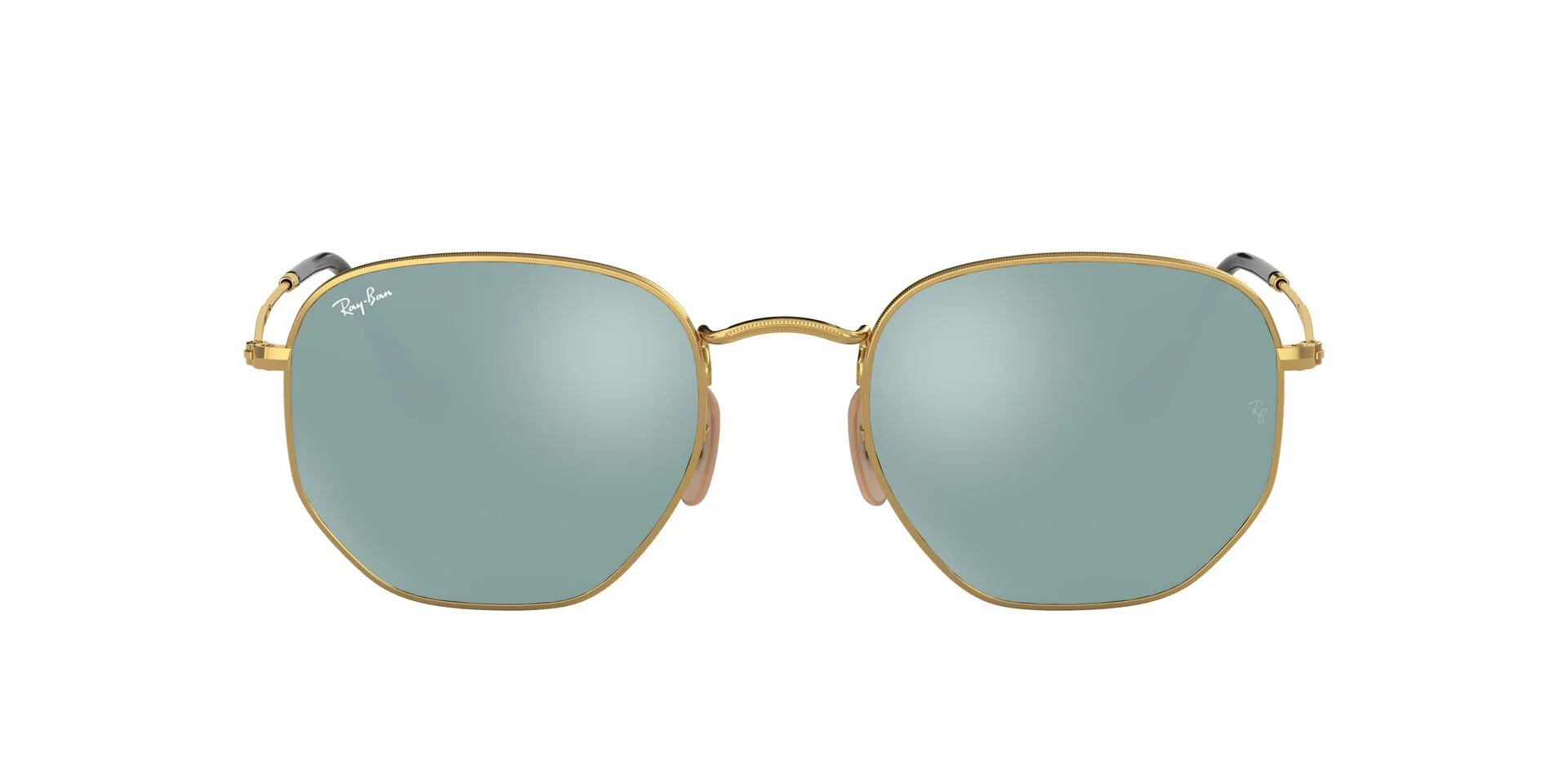 RB3548N Hexagonal Flat Lenses Gold/Silver XL - Image 2