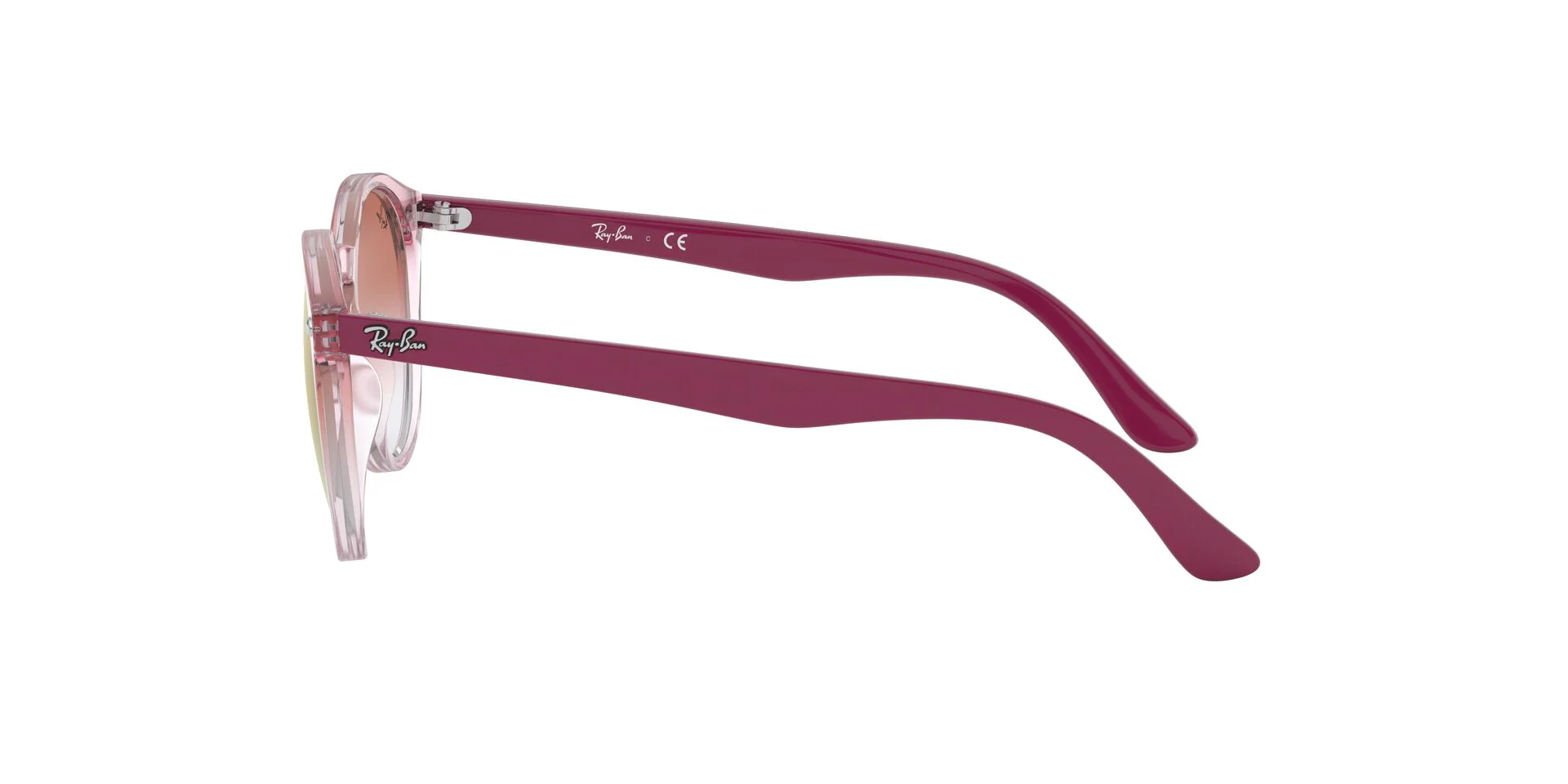 RJ9064S Pink/Clear Gradient Red Mirror Red 7-10 Years - Image 3