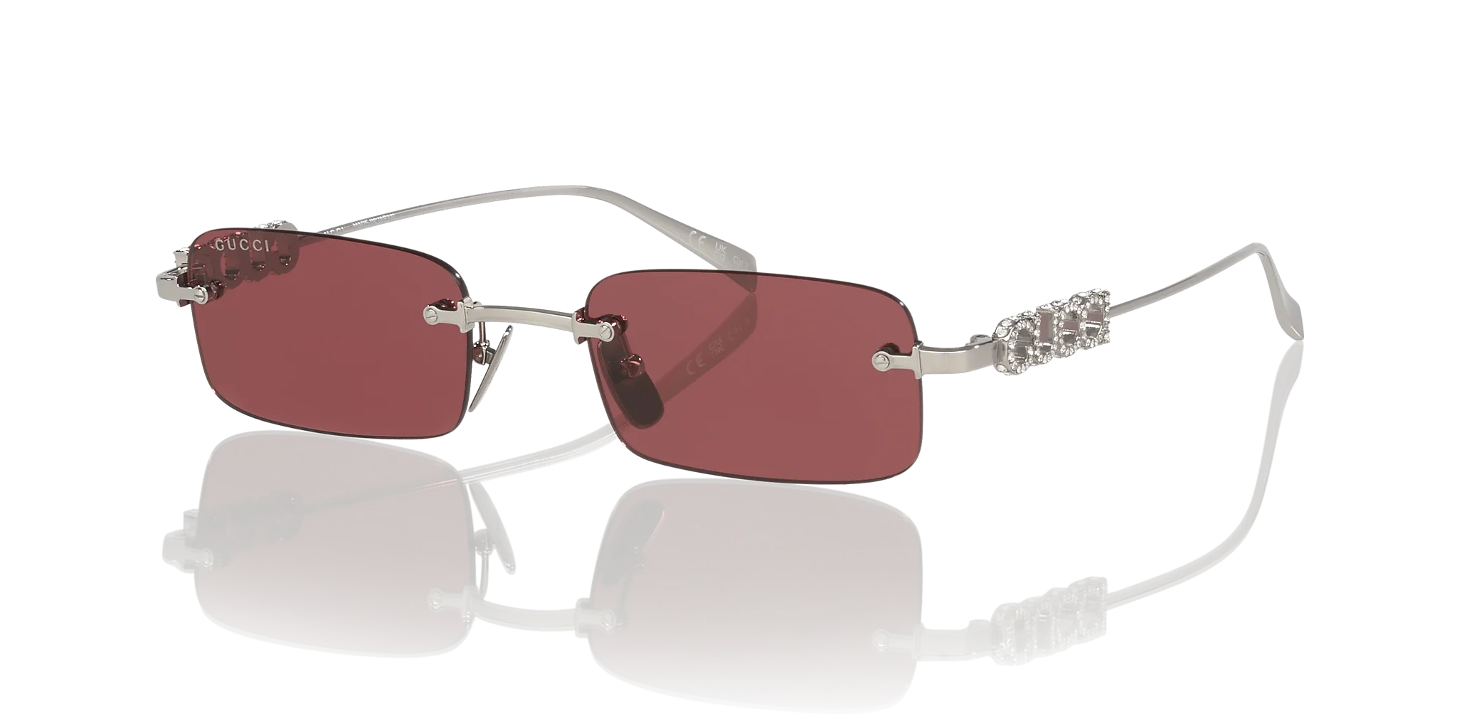 GG1808S Gucci Silver/Red S