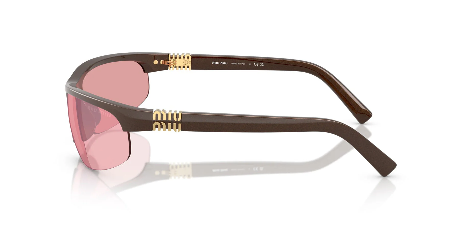 MU A02S Miu Miu Brown/Pink XL - Image 3
