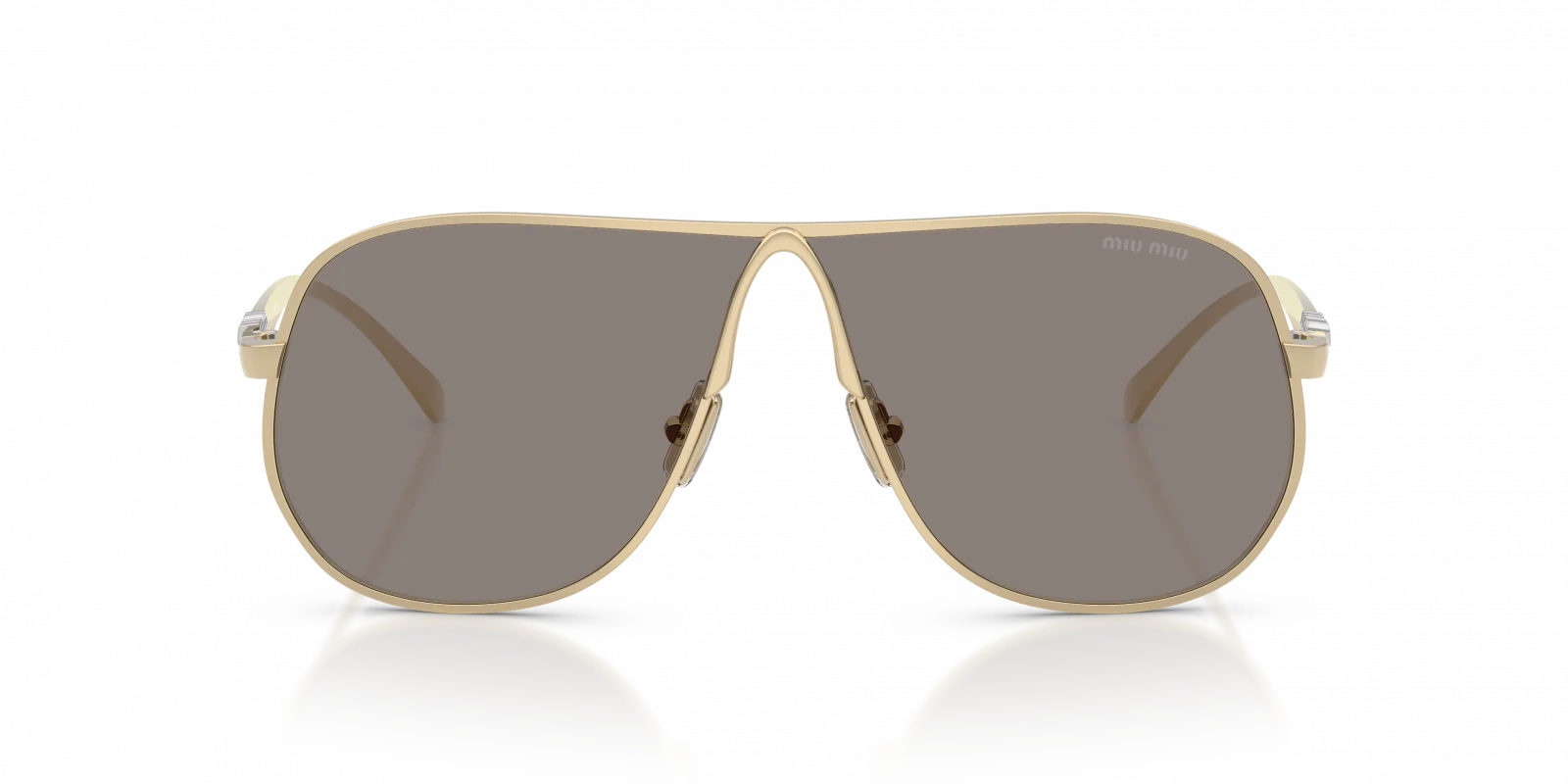MU A56S Miu Miu Pale Gold/Dark Grey - Image 2