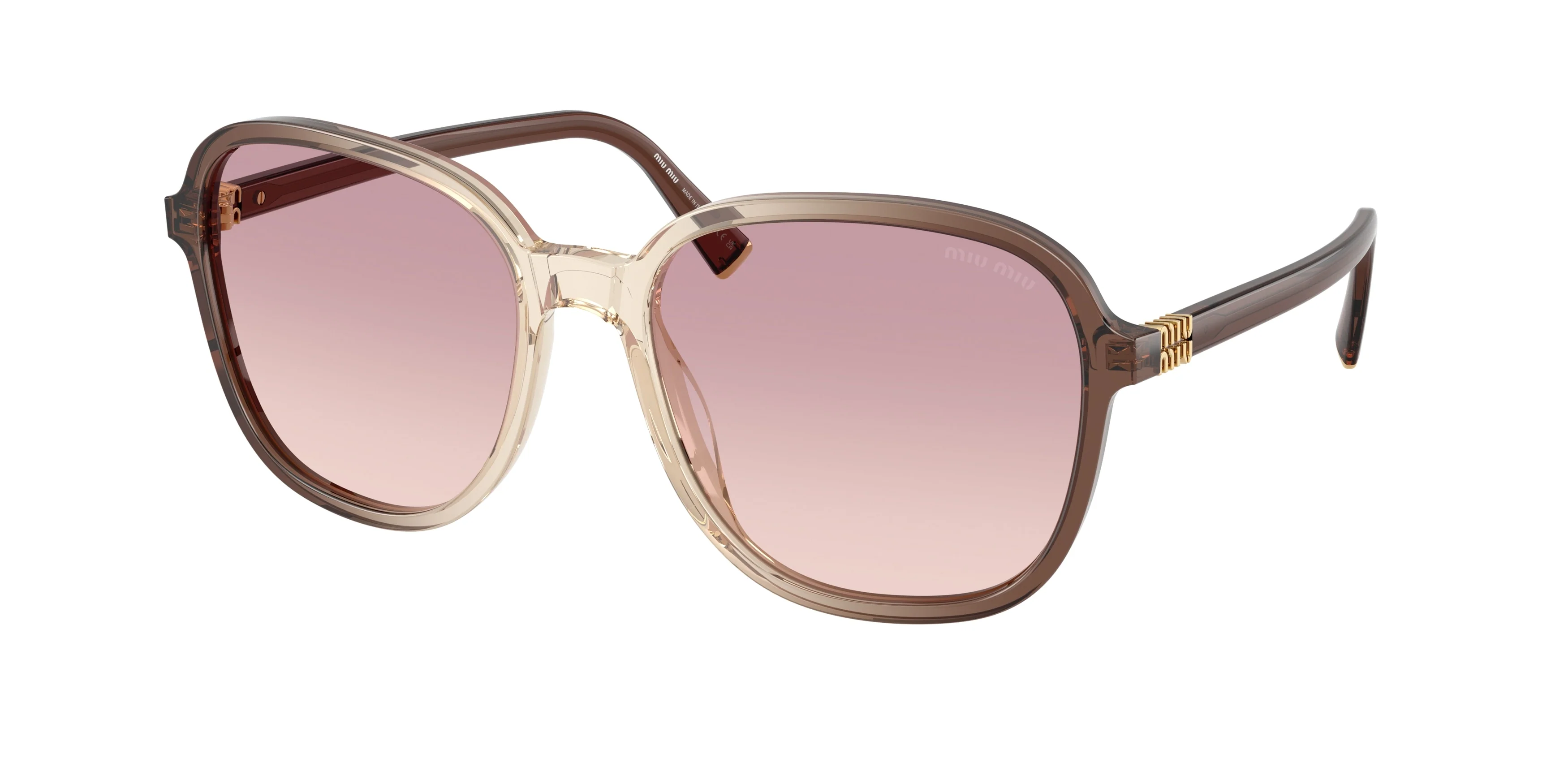 MU B01S Miu Miu Brown Gradient/Brown Gradient Pruple 58