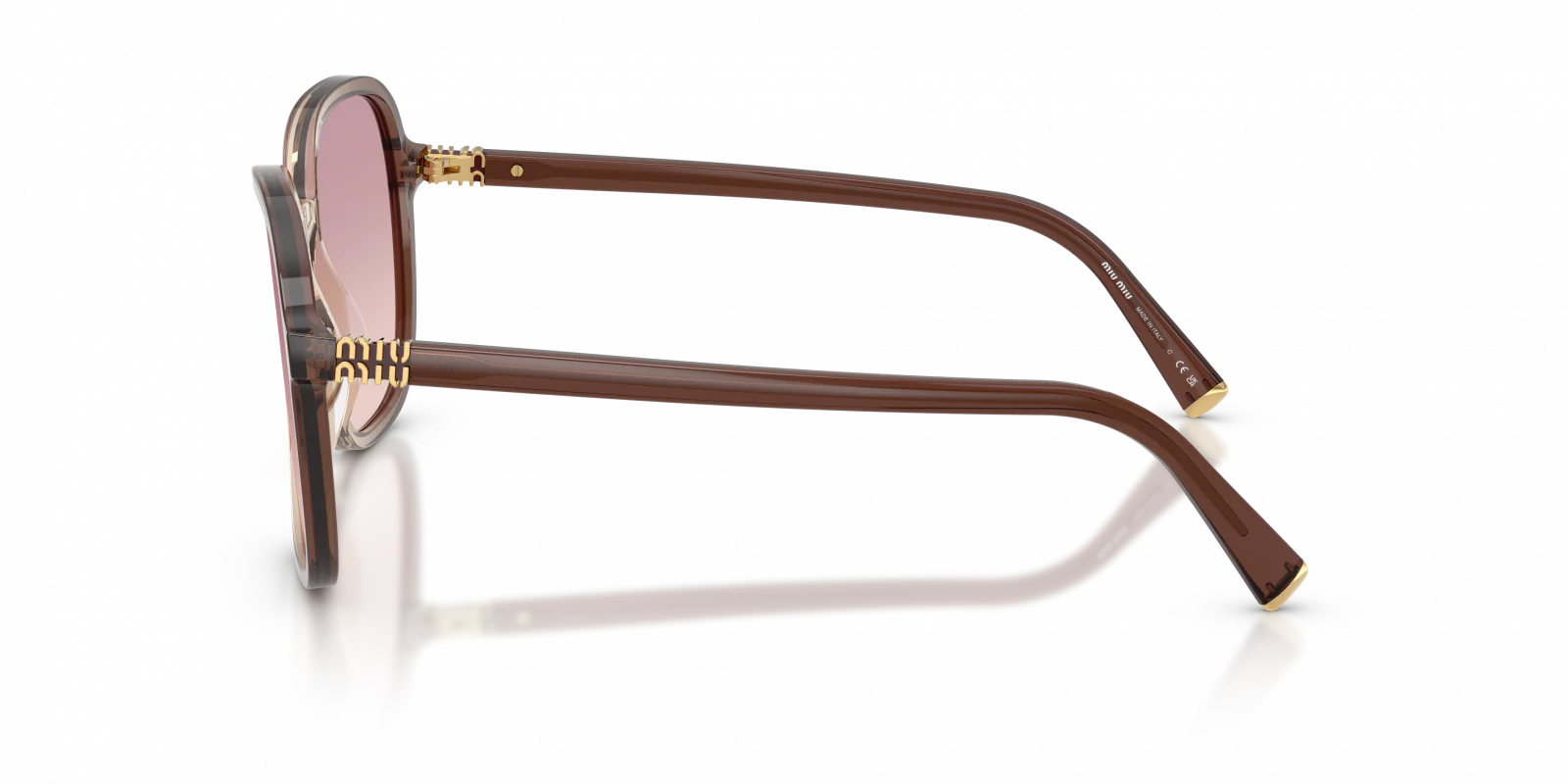 MU B01S Miu Miu Brown Gradient/Brown Gradient Pruple 58 - Image 4