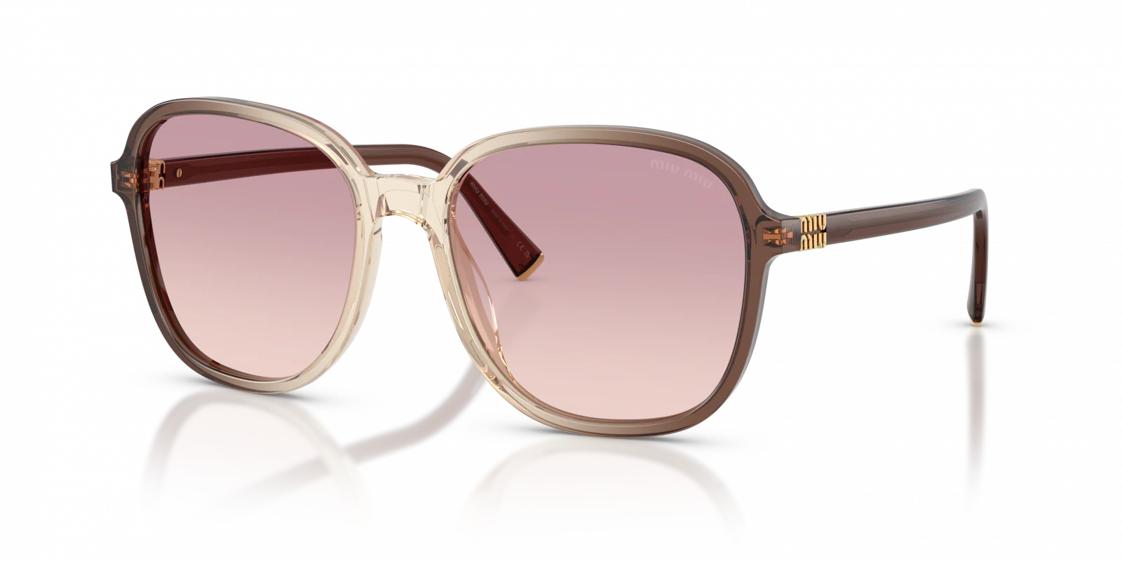 MU B01S Miu Miu Brown Gradient/Brown Gradient Pruple 58 - Image 6