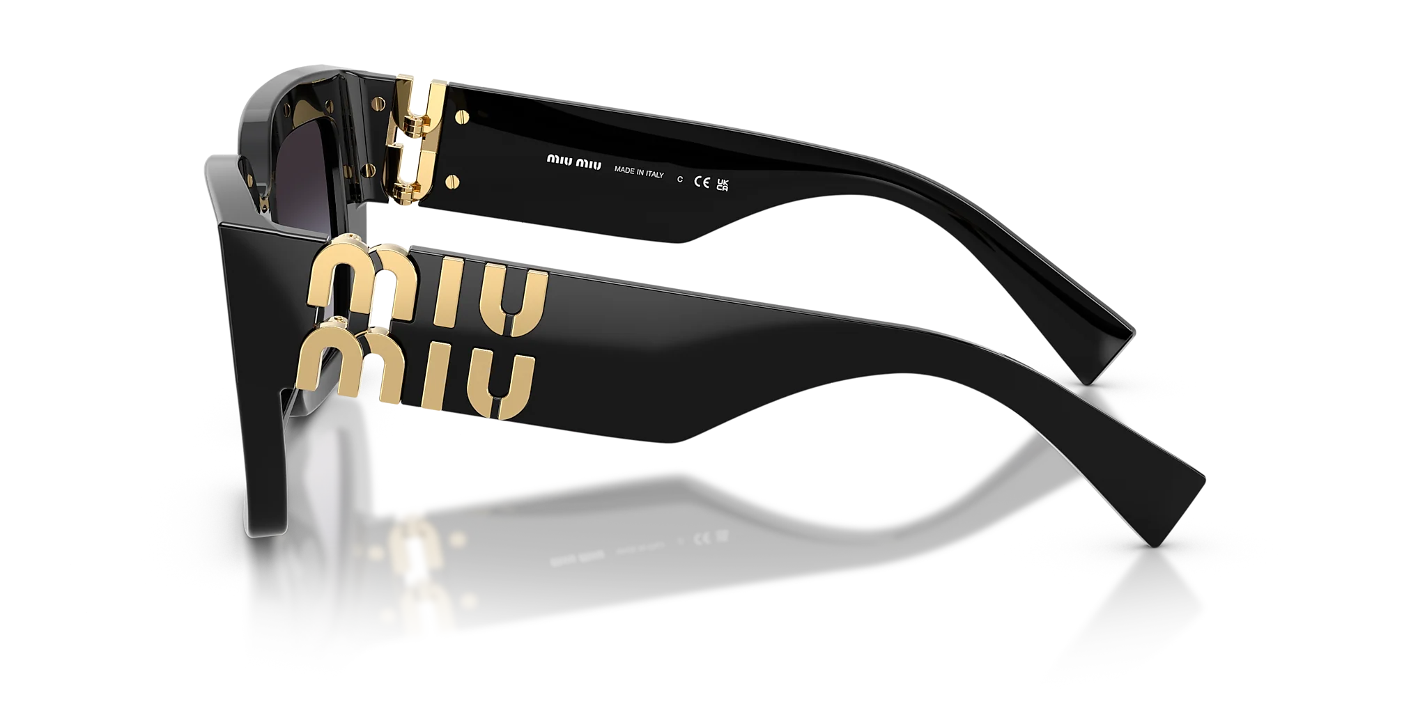 MU B05S Miu Miu Black/Gradient Grey XL - Image 3