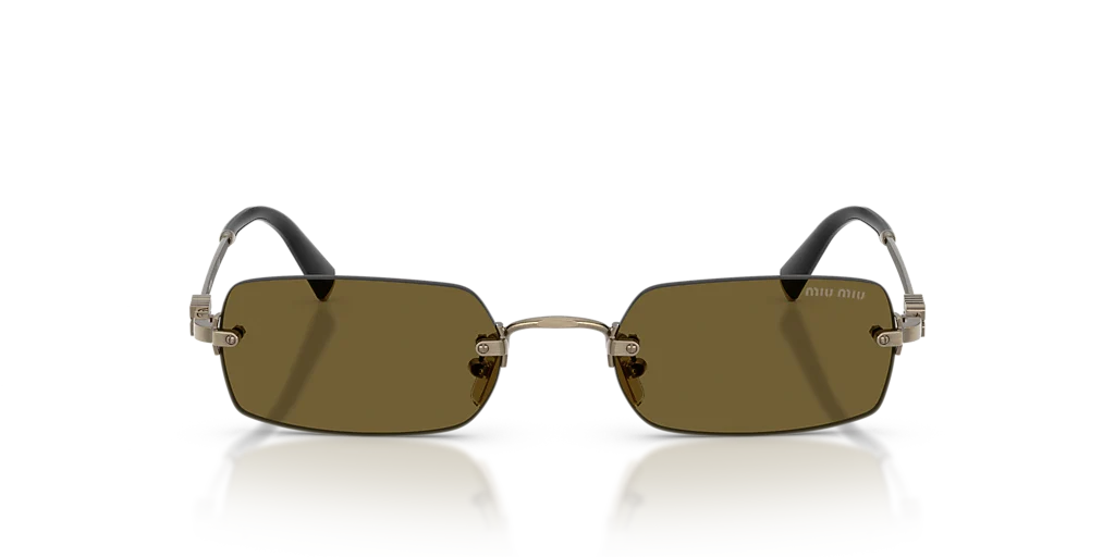 MU B50S Miu Miu Old Gold/Dark Brown L - Image 2