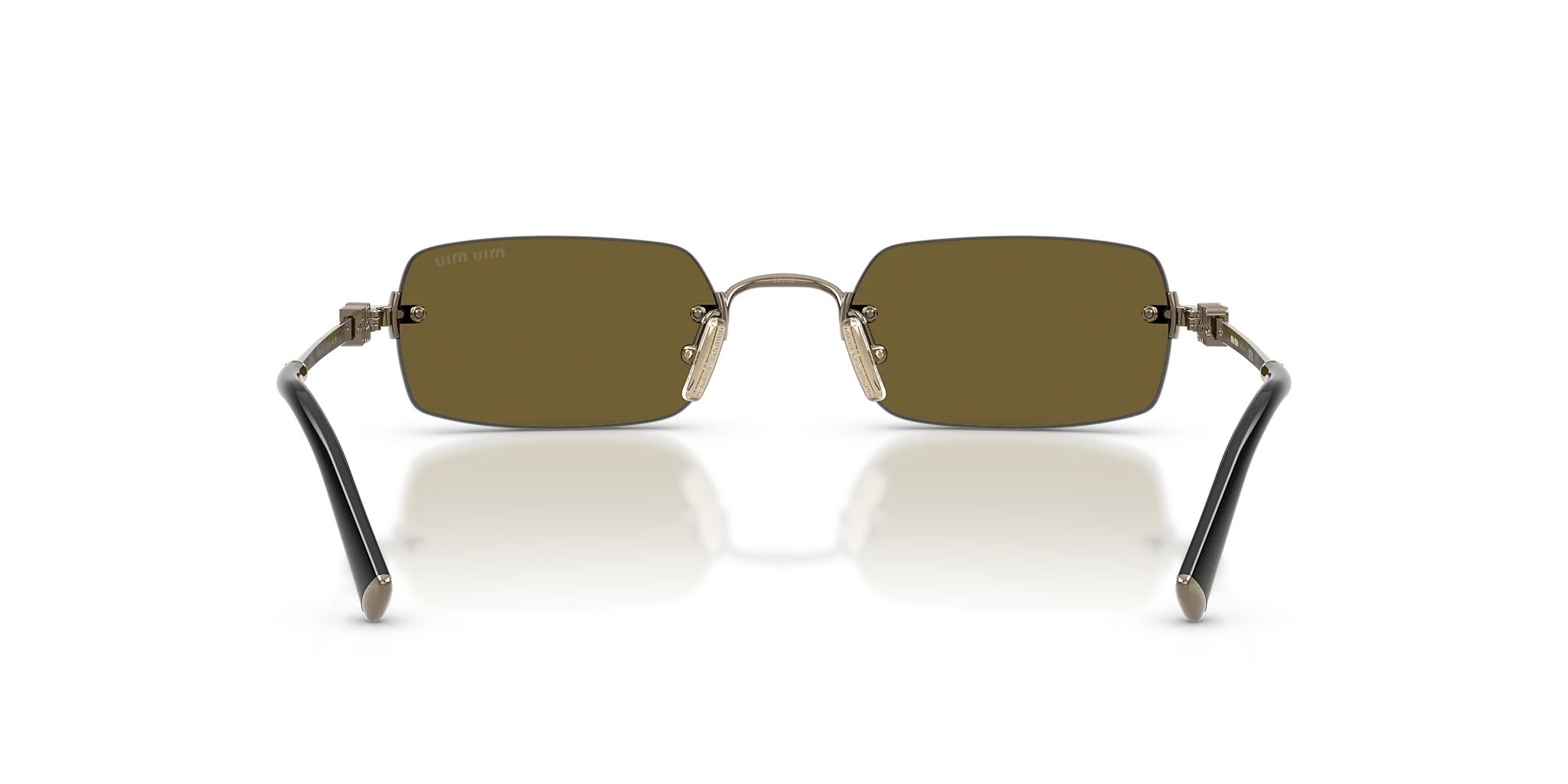 MU B50S Miu Miu Old Gold/Dark Brown S - Image 4