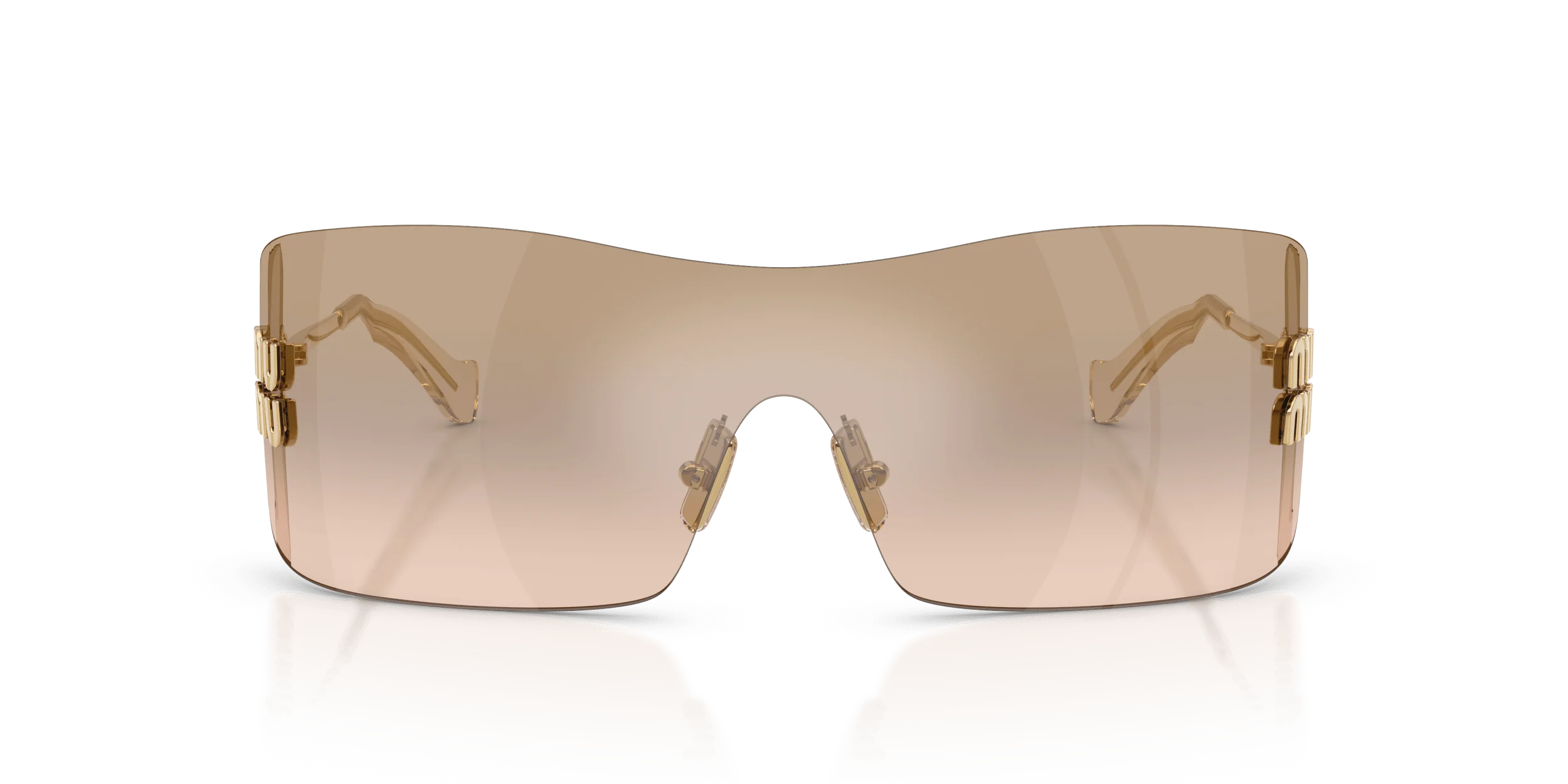 MU B53S MIU MIU Gold/Brown L - Image 2