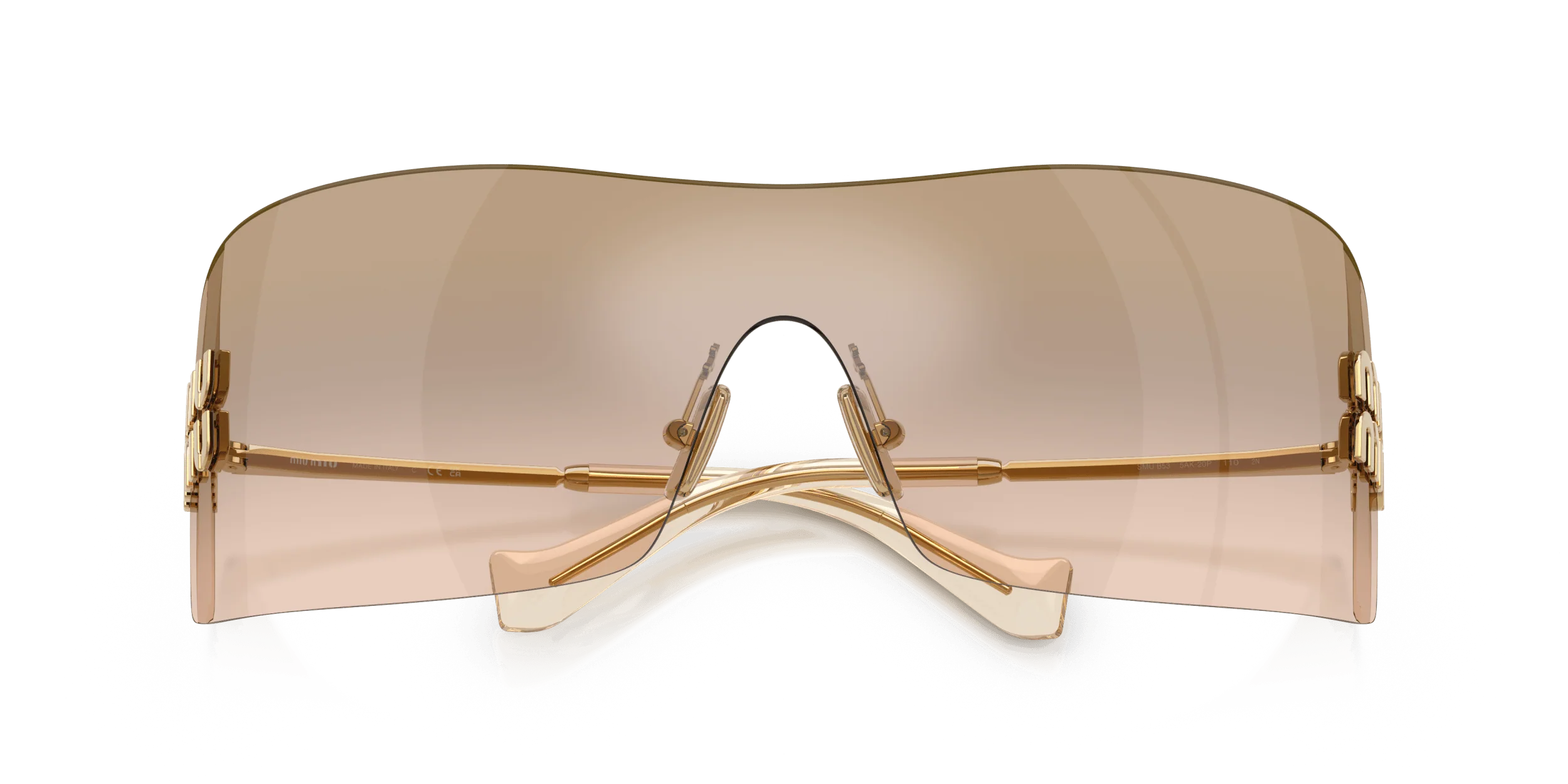 MU B53S MIU MIU Gold/Brown L - Image 5