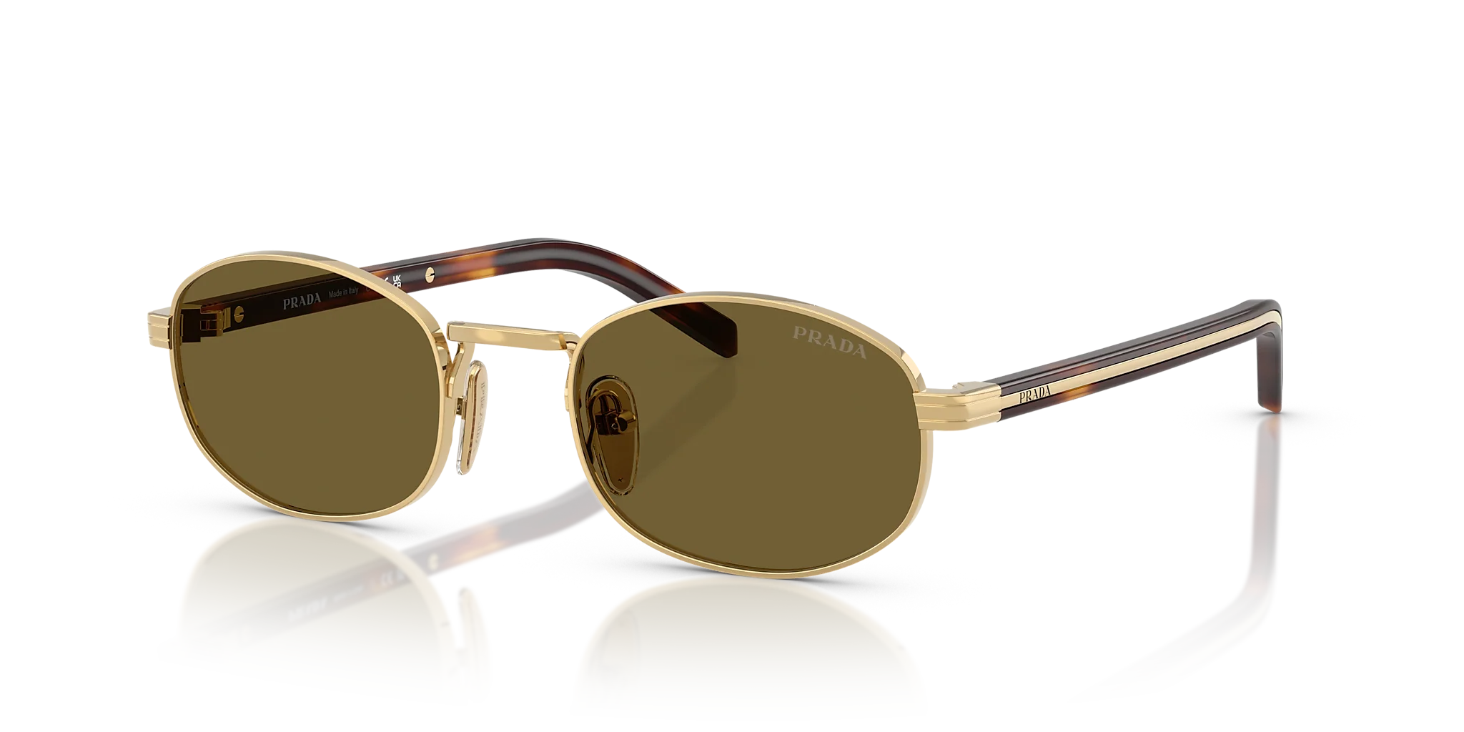 PR B53S Prada Gold/Dark Brown S