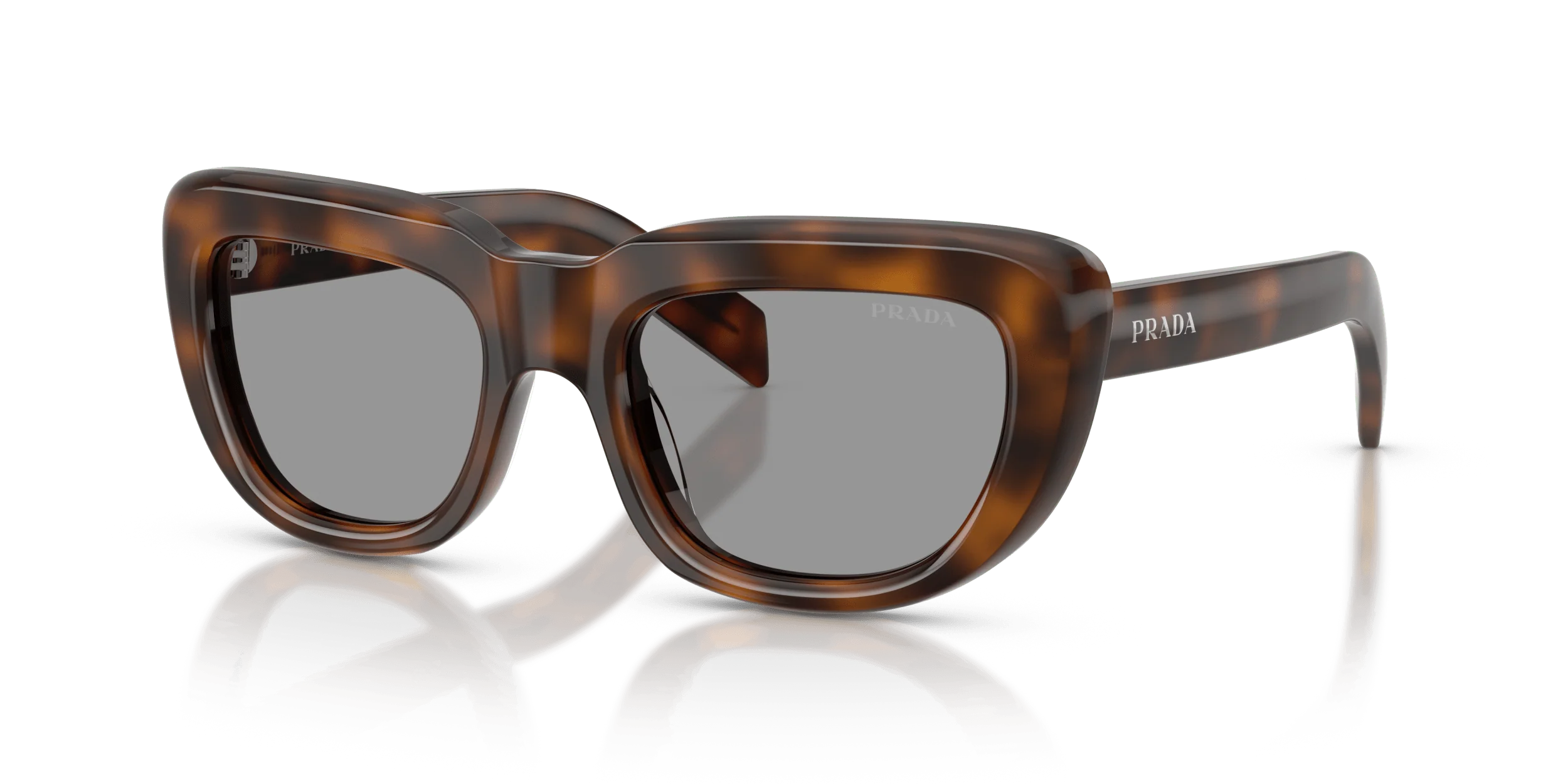 PR D07S PRADA Tortoise/Grey S