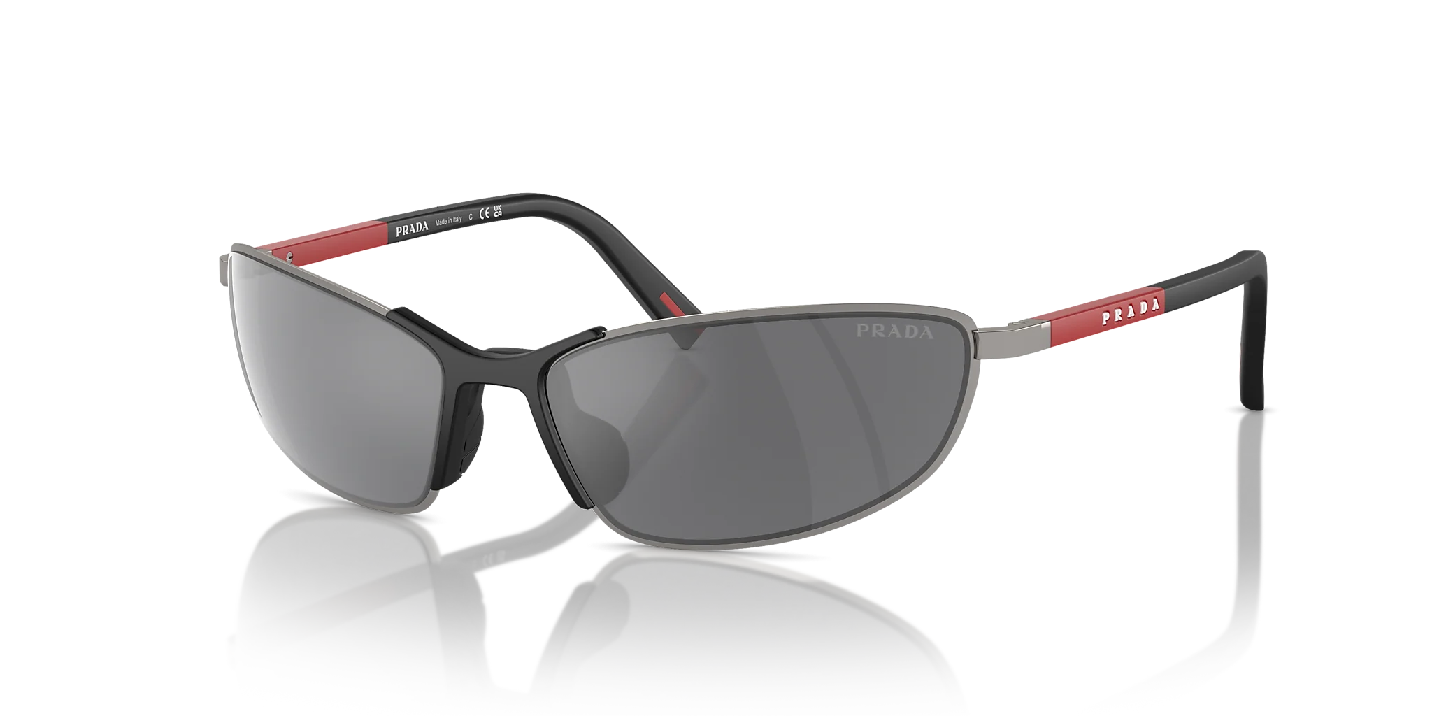 PS 55ZS Prada Linea Rossa Silver/Grey L
