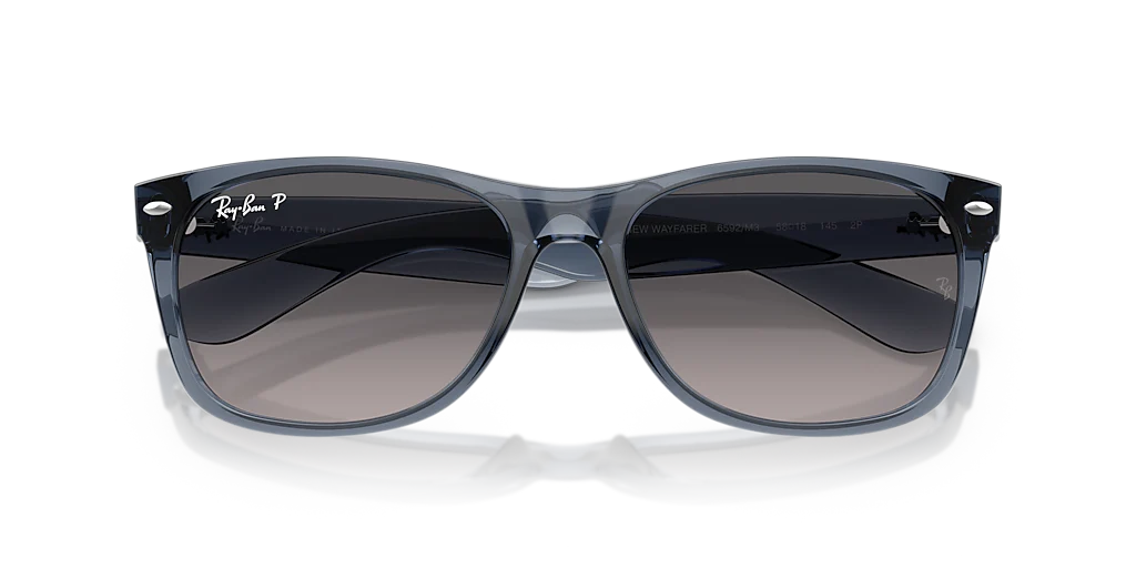 RB2132 New Wayfarer Ray-Ban Blue/Grey M - Image 5