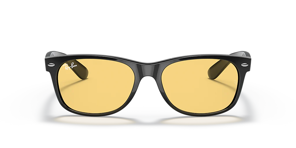 RB2132F New Wayfarer Classic Ray-Ban Black/Yellow M - Image 2