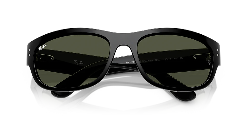 RB2289 Mega Balorama Ray-Ban Black/Green XL - Image 5