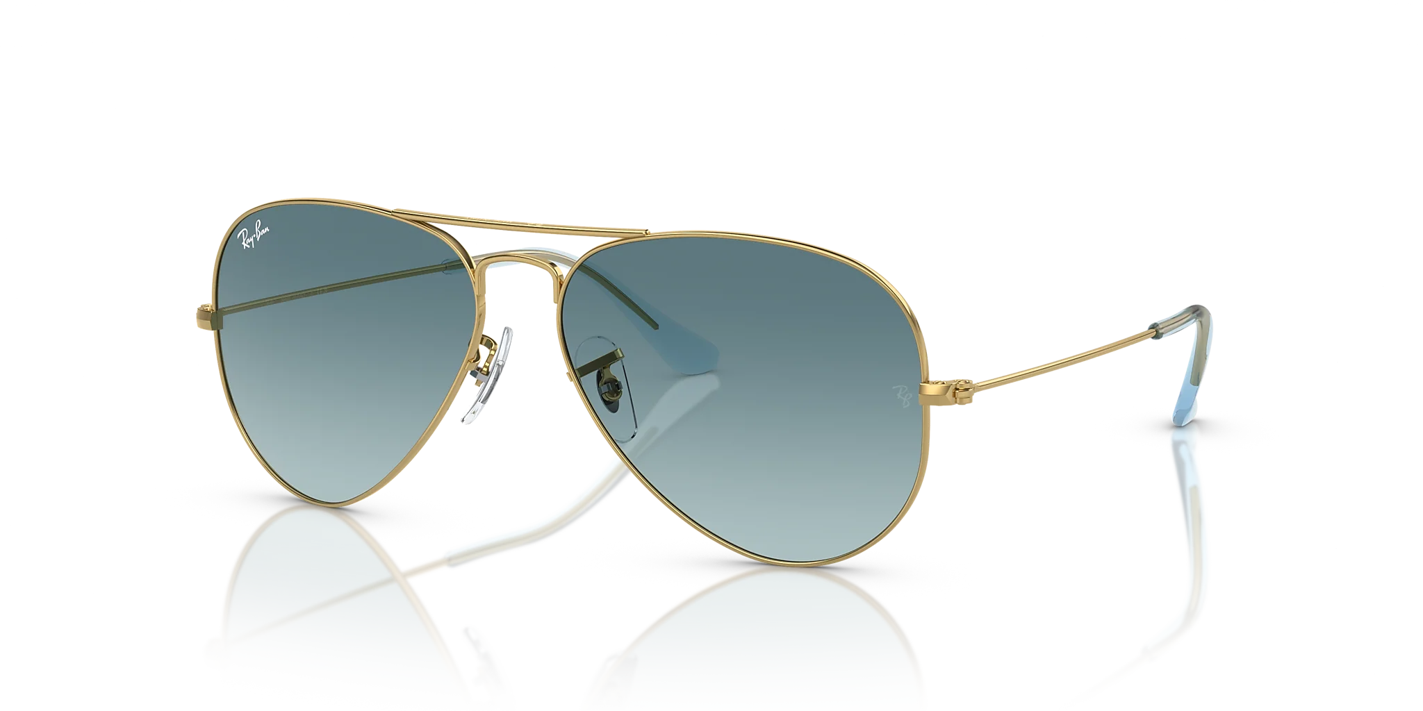 RB3025 Aviator Gradient Ray-Ban Gold/Blue XL
