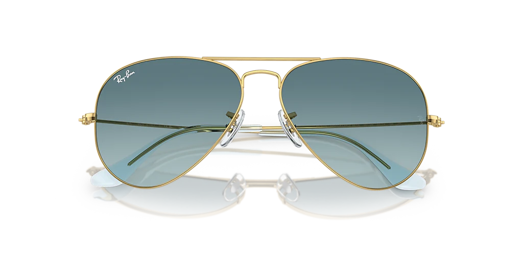 RB3025 Aviator Gradient Ray-Ban Gold/Blue XL - Image 5