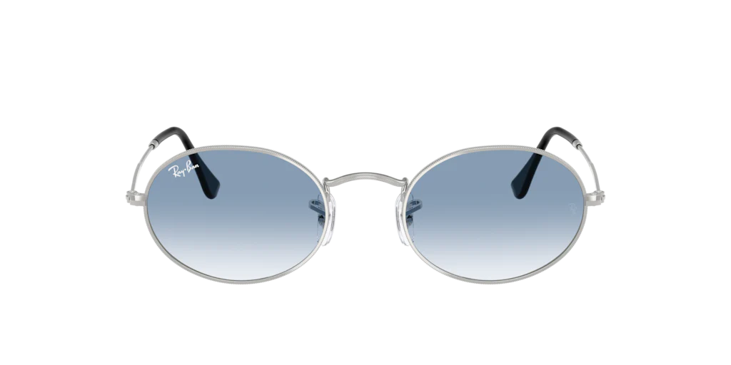 RB3547 Oval Metal Ray-Ban Silver/Blue XL - Image 2