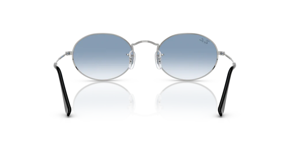 RB3547 Oval Metal Ray-Ban Silver/Blue XL - Image 4