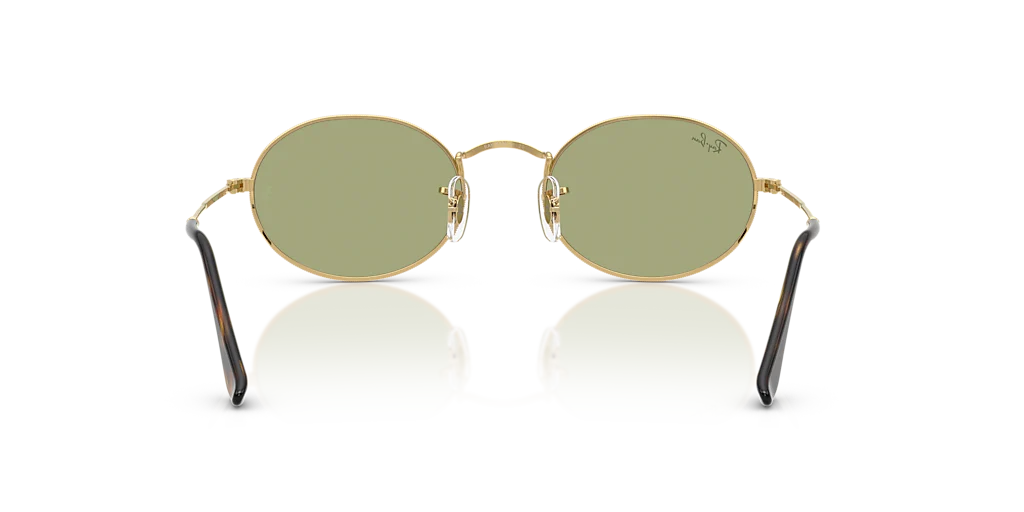 RB3547 Oval Metal Summer Capsule Ray-Ban Gold/Green M - Image 4