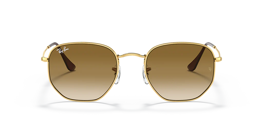 RB3548 Hexagonal Ray-Ban Gold/Brown M - Image 2