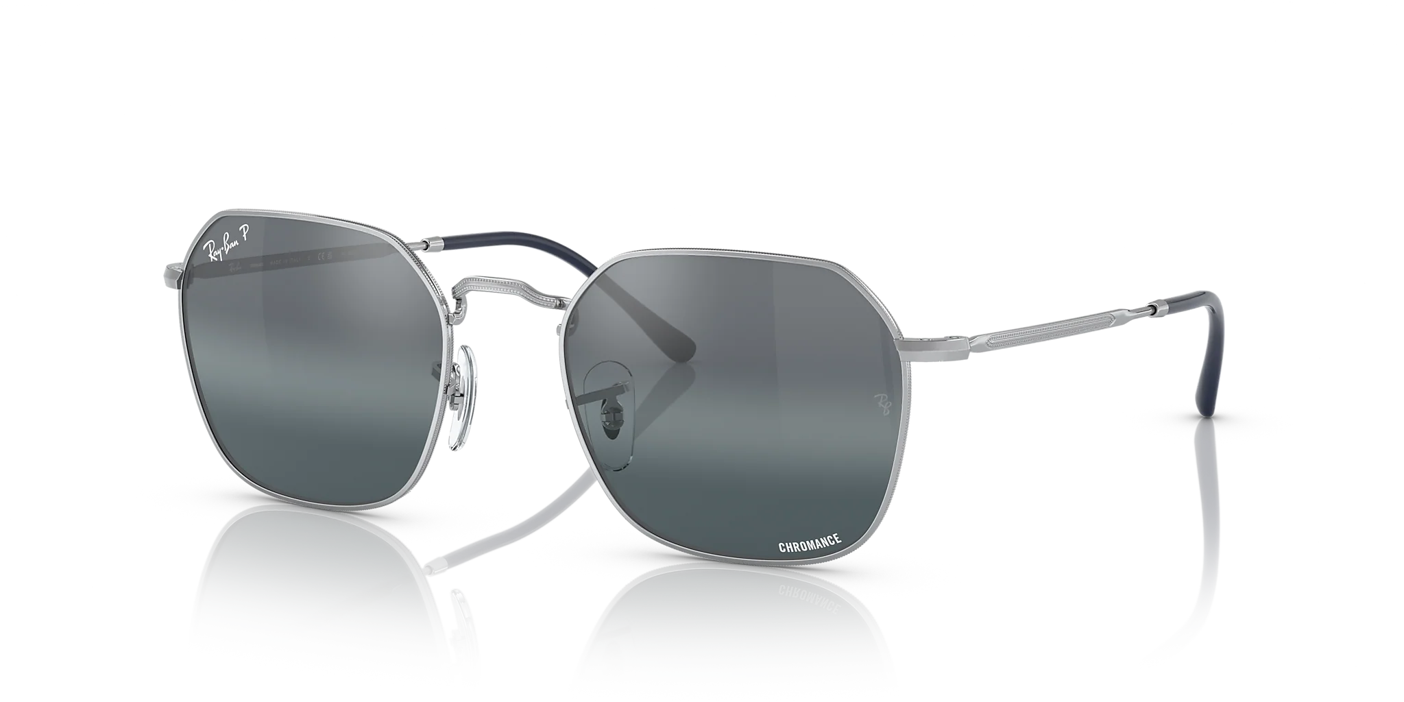 RB3694 Silver/Silver/Blue/Polarized XL