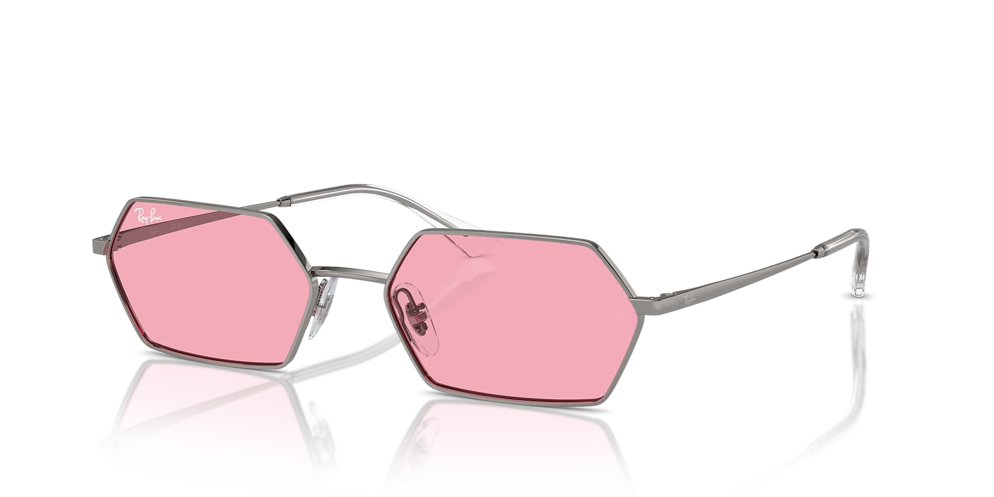 RB3728 Yevi Bio-Based Ray-Ban Silver/Pink XL