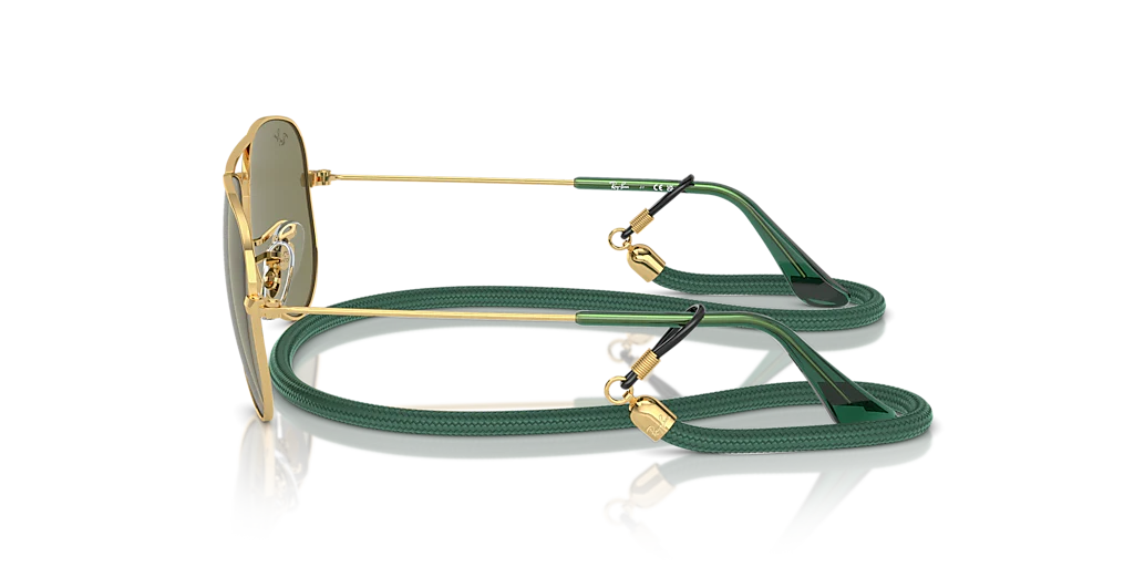 RB9506S Ray-Ban Aviator Kids Gold/Green L - Image 3