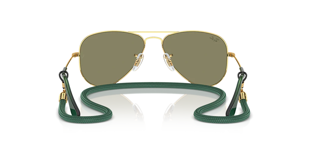 RB9506S Ray-Ban Aviator Kids Gold/Green L - Image 4