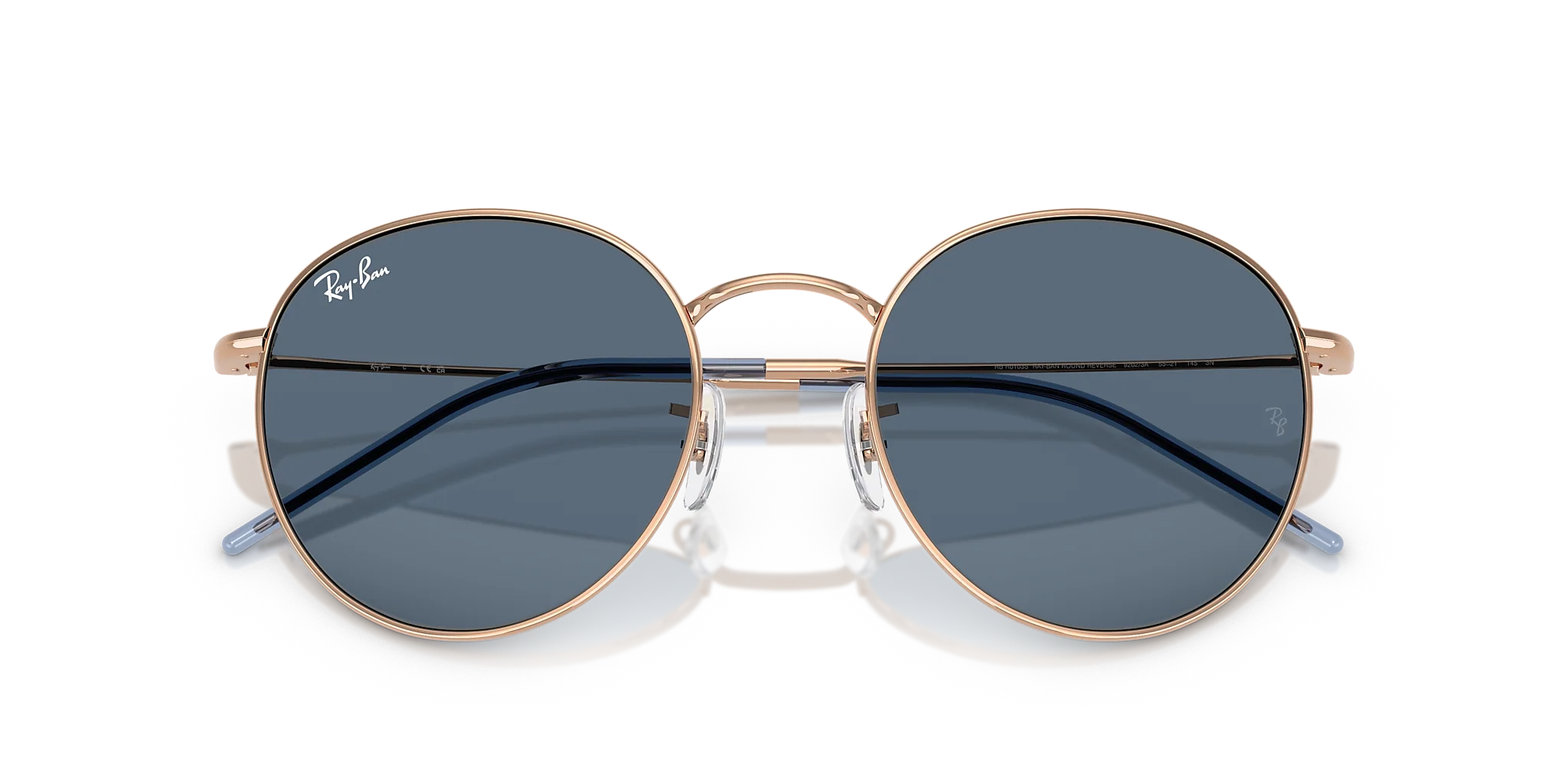 RBR0103S Round Reverse Ray-Ban Gold/Blue L - Image 6