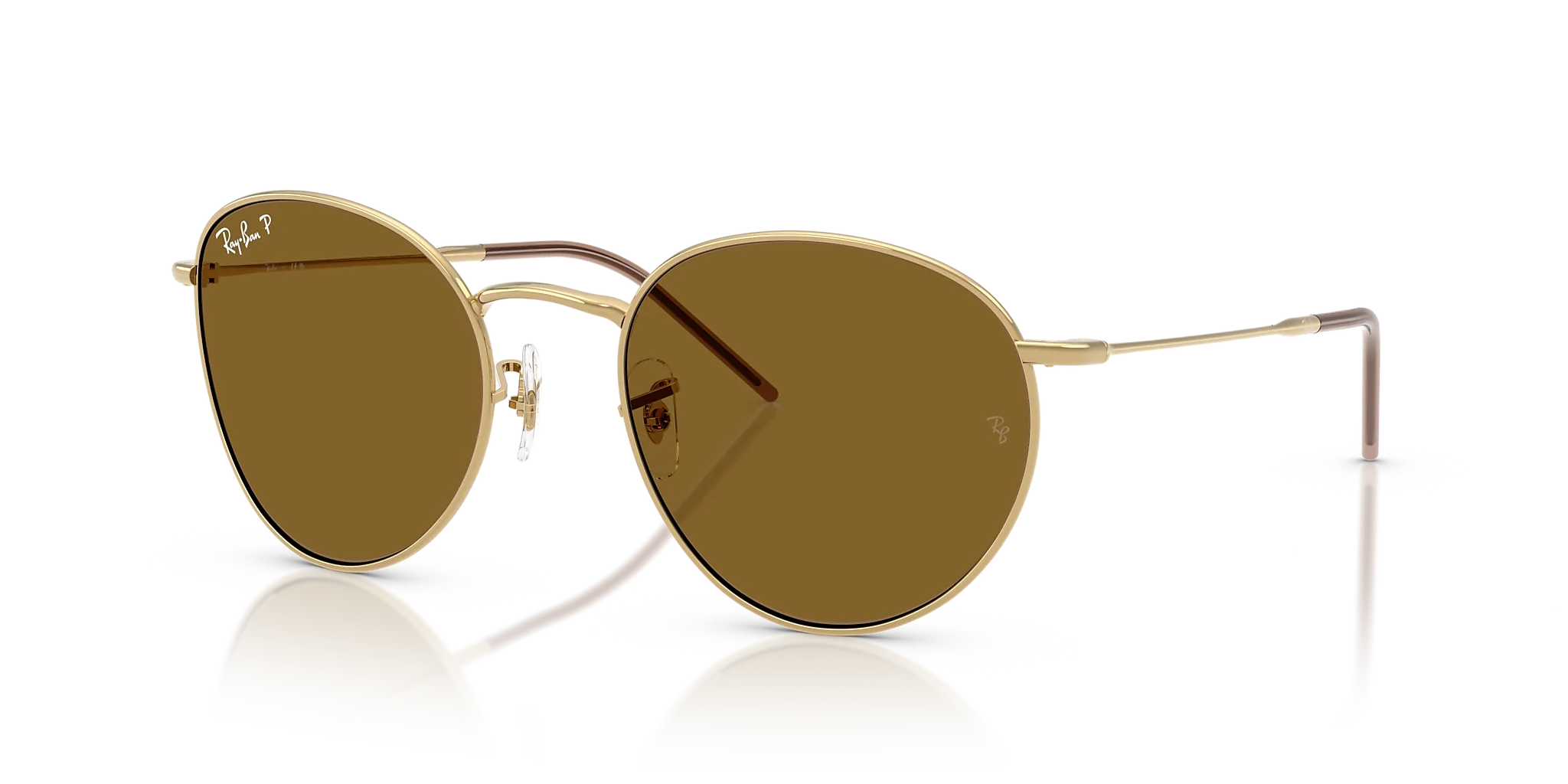 RBR0103S Round Reverse Ray-Ban Gold/Brown XL